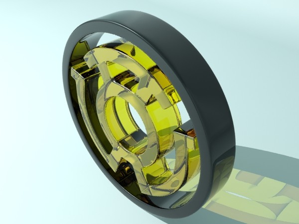 3dsmax yellow lantern logo - Yellow Lantern Logo by christiano247